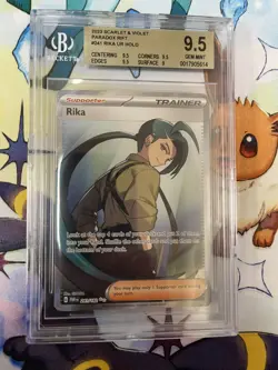 BGS GEM MINT 9.5 Rika 241/182 Paradox Rift Ultra Rare HOLO Pokemon Card - Image 1