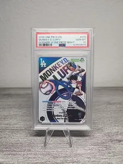 PSA 10 One Piece Los Angeles Dodgers Monkey D. Luffy Promo Card - Image 1