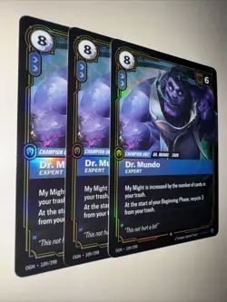 Riftbound TCG Dr. Mundo Expert OGN 109/298 X3 Playset Card Game CCG Origins Rare - Image 2