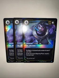 Riftbound TCG Dr. Mundo Expert OGN 109/298 X3 Playset Card Game CCG Origins Rare - Image 5