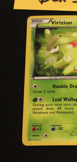 Pokemon Card TCG Virizion B&W Legendary Treasures 15/113 Holo Rare 2013-MP - Image 2