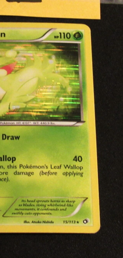 Pokemon Card TCG Virizion B&W Legendary Treasures 15/113 Holo Rare 2013-MP - Image 3
