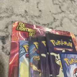 Pokemon TCG Lightning Set 4 Packs + 1 Card Factory Sealed, Fast Shipping! 97712544540 - Image 5