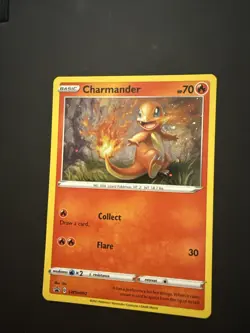Charmander SWSH092 Holofoil Black Star Promo Card NM Condition - CHEEK SWIRL - Image 2