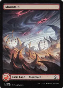 Mountain (0288) - FOIL - L March of the Machine 288 - MTG - Image 1