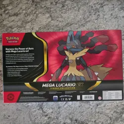 Pokemon Mega Lucario ex Premium Figure Collection Box NEW & SEALED, in hand - Image 4