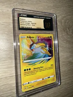 Amazing Rare - Raikou Pokemon Sword & Shield Vivid Voltage 💎CGC 10 Pristine💎 - Image 1
