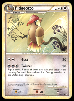 Pidgeotto 48/95 Call of Legends Regular Non Holo Pokemon Moderately Played MP - Image 1