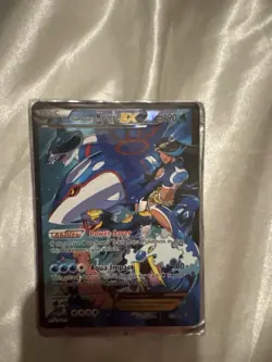 Pokemon TCG Double Crisis Team Aqua Holo Rare Kyogre EX - Image 1