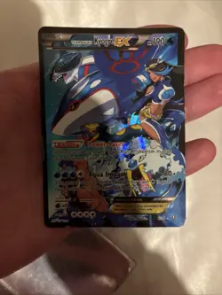 Pokemon TCG Double Crisis Team Aqua Holo Rare Kyogre EX - Image 2