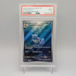 Wartortle 171/165 151 English PSA 9 MINT Illustration Rare Pokemon TCG - Image 1