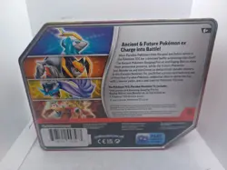 Pokemon TCG Gouging Fire EX 5 Booster Pack Tin 2024 FACTORY SEALED - Image 2