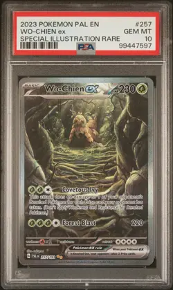 Pokemon Wo-Chien ex 257/193 (2023) Paldea Evolved Special Illustration PSA 10 - Image 1
