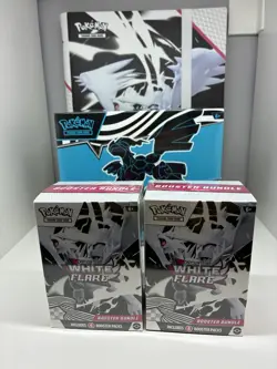 Pokemon TCG Scarlet and Violet Black Bolt ETB and 2x White Flare Booster Bundles - Image 3
