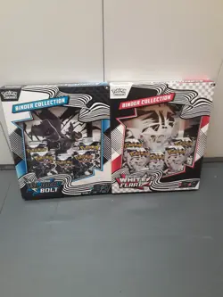 Pokemon TCG Black Bolt & White Flare Binder Collection Sealed Pair Set New - Image 1