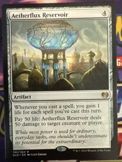 WOTC MTG Kaladesh Aetherflux Reservoir (R) NM - Image 1