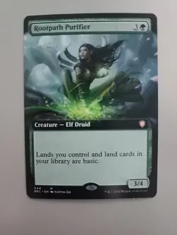 MTG Rootpath Purifier Commander: The Brothers' War 44 Borderless Mythic - Image 1