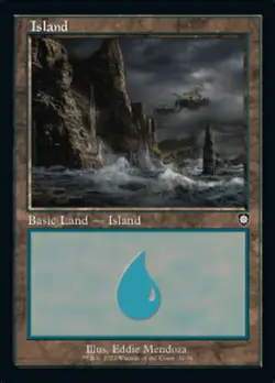 Island (031) (Retro) [The Brothers' War Commander] Magic MTG - Image 1