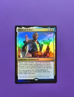 MTG Foil Oath of Teferi Dominaria Magic The Gathering - Image 1