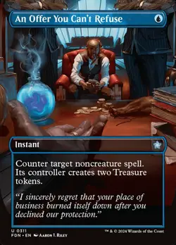 AN OFFER YOU CAN'T REFUSE (BORDERLESS) FOUNDATIONS MAGIC THE GATHERING - Image 1