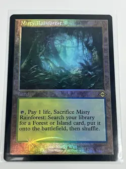 Misty Rainforest (Retro Frame) (Foil) Modern Horizons 2 Pack Fresh - Image 1
