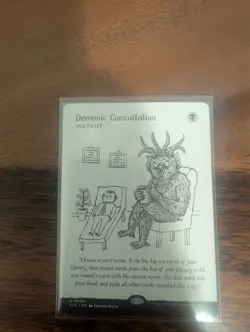 🔥 Demonic Consultation NONFOIL Encyclopedia 📖 Secret Lair MTG 🔥 - Image 1