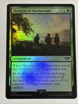 MTG Lord of the Rings Shortcut to Mushrooms Foil 0187 NM - Image 1