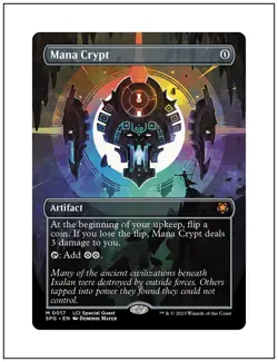 1x Mana Crypt, Borderless Art Special Guest 0017, Non-Foil, Magic MTG NM - Image 1