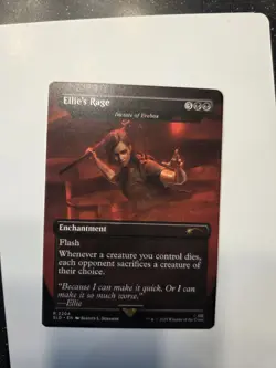 Ellie's Rage Dictate Non-Foil Secret Lair MTG PlayStation Last of Us II - Image 1