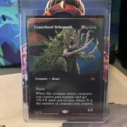Craterhoof Behemoth (Borderless) Tarkir: Dragonstorm Regular NM #0346 - Image 1