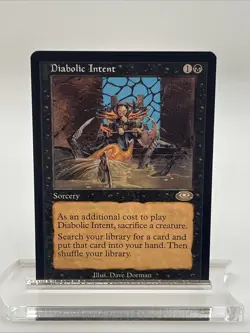 DIABOLIC INTENT MTG Planeshift - Rare - Pack to Sleeve - Never Played - NM - Image 1