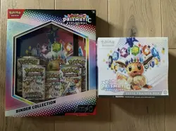 Pokemon TCG Scarlet & Violet Prismatic Evolutions Binder + ETB Bundle Brand New - Image 1