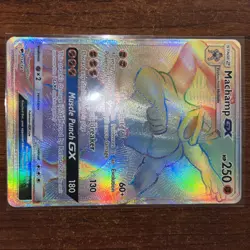 Pokemon TCG Burning Shadows Rainbow Secret Rare Machamp GX 154/147 - Image 2