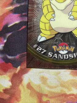 2000 Topps Chrome Series 1 Pokemon Sandshrew #27 Holo Foil - Image 5