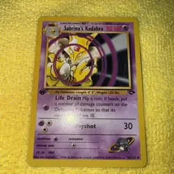 Sabrina’s Kadabra 1st Edition 58/132 - Gym Challenge Pokemon - Image 1