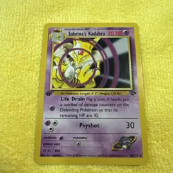 Sabrina’s Kadabra 1st Edition 58/132 - Gym Challenge Pokemon - Image 2