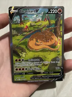 Pokemon TCG Charizard v SWSH260 Sword & Shield Promo Card Near Mint - Image 1