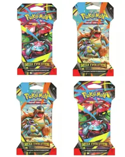 🔥 4x Mega Evolution Sleeved Booster Packs Sealed Pokemon 4 Packs Total - Image 1
