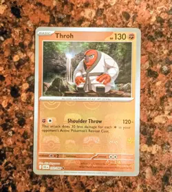 Throh 050/086 Pokemon TCG(MASTER Ball Pattern) SV Black Bolt Nm-M Reverse Holo - Image 1