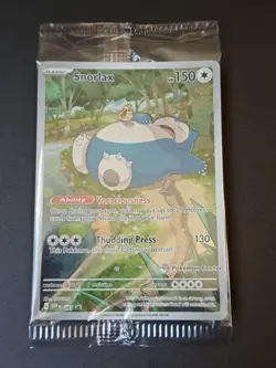 Snorlax 051 Pokemon Center Stamp Exclusive 151 ETB Black Star Promo Card Stamped - Image 3