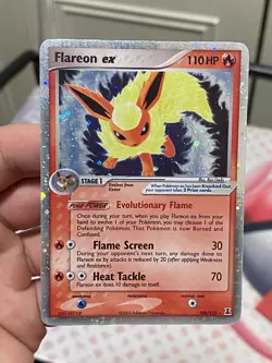Flareon ex 108/113 Delta Species Ultra Rare Holo Pokemon Card - Image 1
