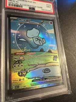 PSA 9 Mint 2024 Pokemon PAF EN Mew EX Special Illustration Rare 232/091 - Image 1