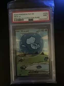 PSA 9 Mint 2024 Pokemon PAF EN Mew EX Special Illustration Rare 232/091 - Image 2