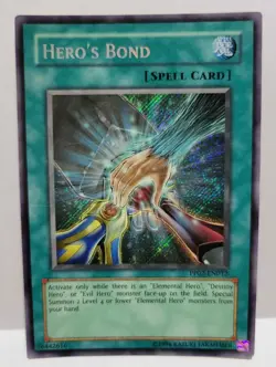 YUGIOH HERO'S BOND PP02-EN012 SECRET LIGHT PLAYED - Image 1