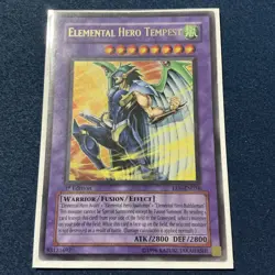 Yugioh Elemental Hero Tempest EEN-EN034 1st Edition Ultra Rare - Image 1