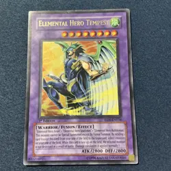 Yugioh Elemental Hero Tempest EEN-EN034 1st Edition Ultra Rare - Image 2
