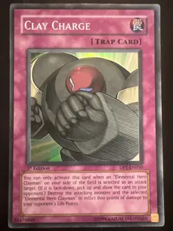 Yugioh Clay Charge DP1-EN030 1st Edition Super Rare - Image 1