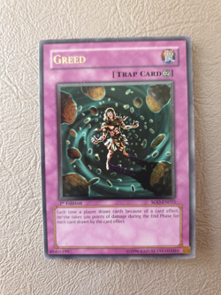 YUGIOH GREED ULTIMATE RARE SOD-EN055 1ST ED LP - Image 1