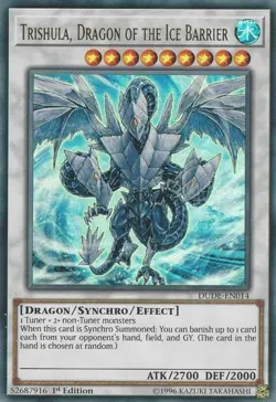 Trishula, Dragon of the Ice Barrier - DUDE-EN014 - Ultra Rare 1st Edition Yugioh - Image 1