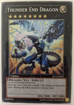 YuGiOh Thunder End Dragon 1st Edition SP14-EN021 - Image 1